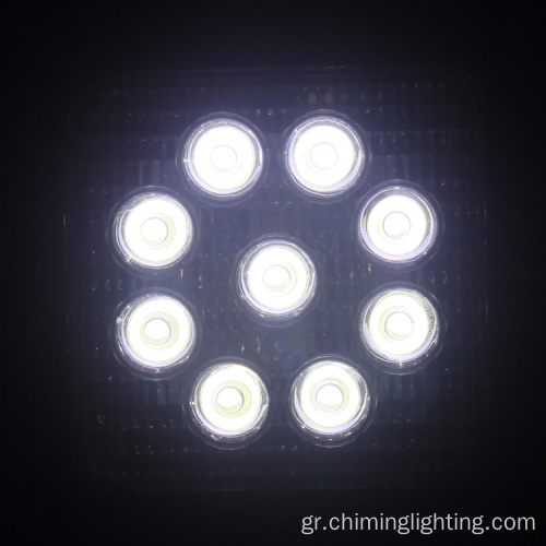 4,2 ίντσες φώτα ομίχλης πλημμύρας 27W τετράγωνο αδιάβροχο LED Εργασία 4x4 4 &#39;&#39; Offroad LED LID
